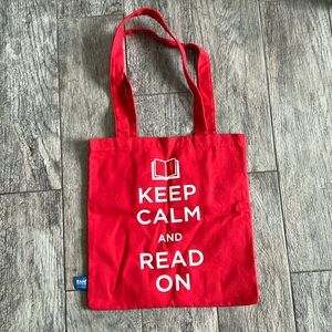 Keep Calm and Read On Tote Bag